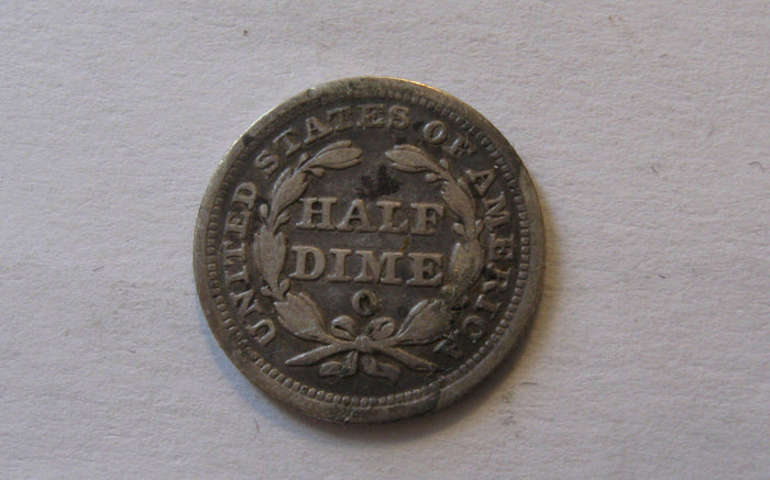1850 O Seated Liberty Half Dime. VF-20 | Of Coins & Crystals