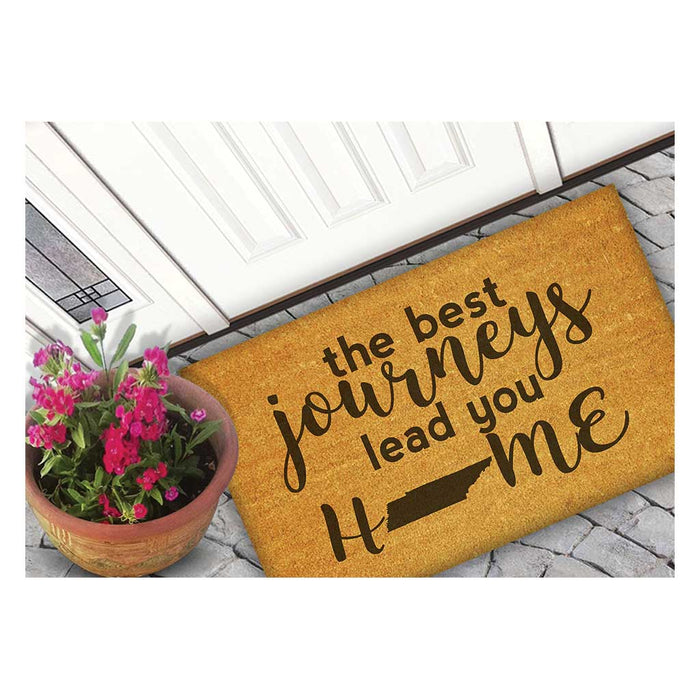 18x30 Coir Doormat Best Journeys Tennessee
