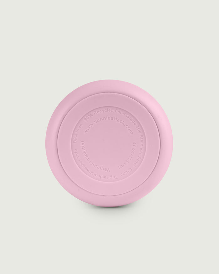 Taffy::40oz Bottle Sunnies Flask Tumbler pink side