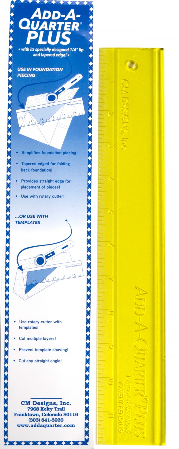 Add-A-Quarter Plus 12 Inch Ruler