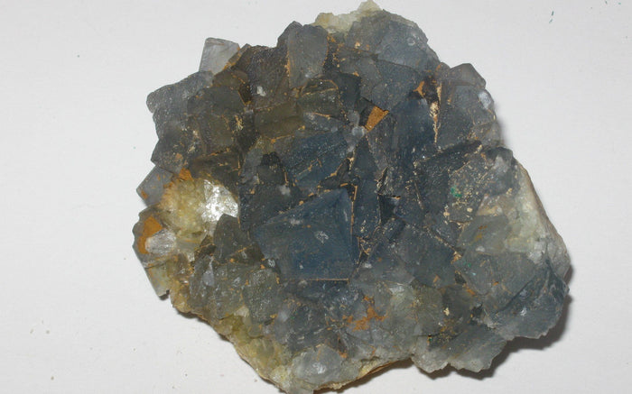 Blue Fluorite with Yellow Matrix | Of Coins & Crystals