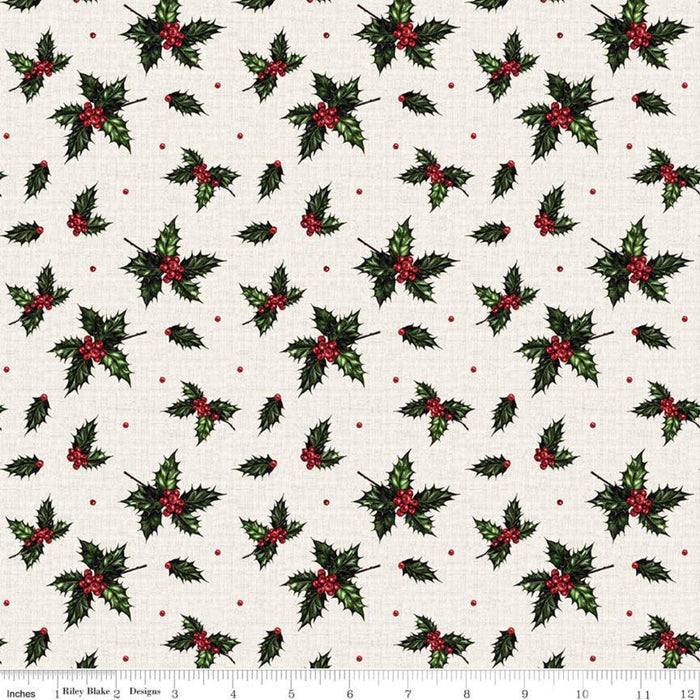CHRISTMAS MEMORIES C8697 HOLLY CREAM