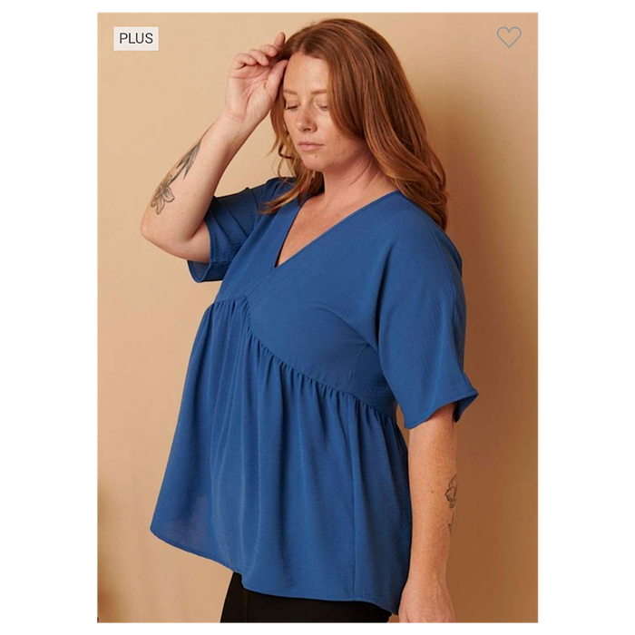 Denim Dolman Baby Doll Top