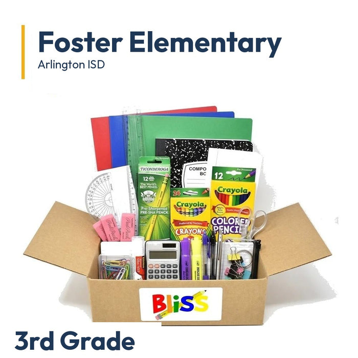 Foster Elementary 3rd Grade School Supply Kit