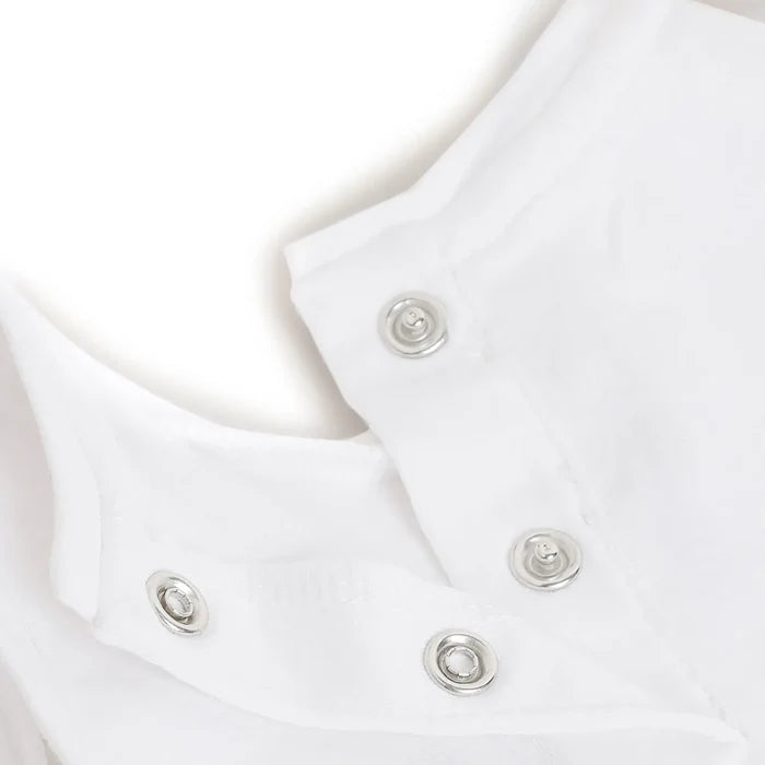 Girls White Printed Sleeveless Top
