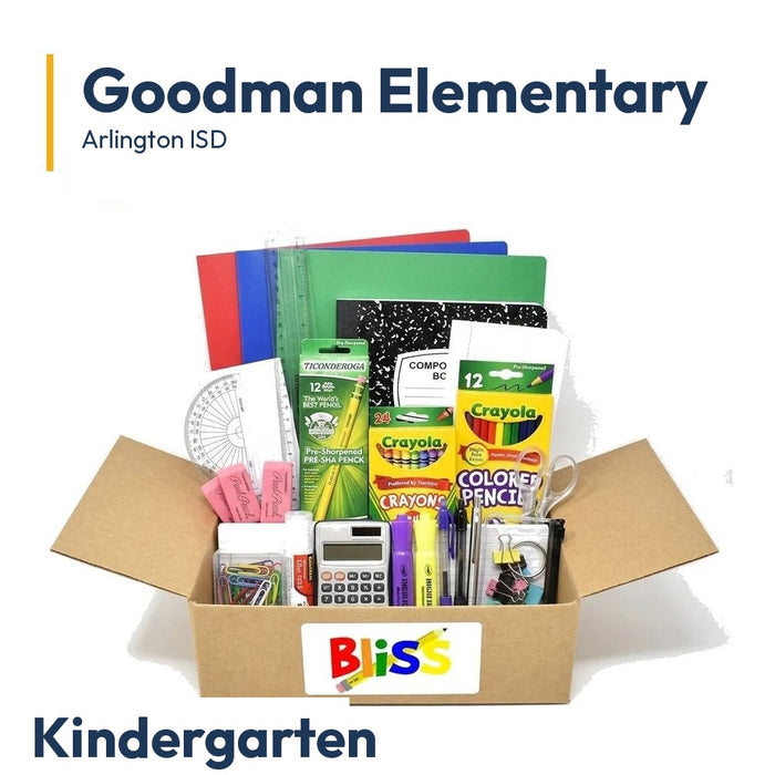 Goodman Elementary Kindergarten School Supply Kit