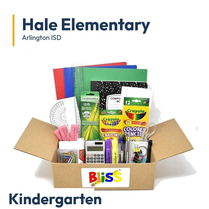 Hale Elementary Kindergarten School Supply Kit