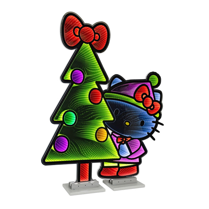 Hello Kitty 47" Christmas Tree Ekkolight Infinity Light Home Melrose Default Title