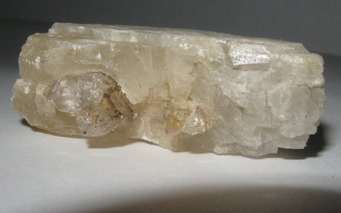 Herkimer Diamond in Calcite Matrix | Of Coins & Crystals
