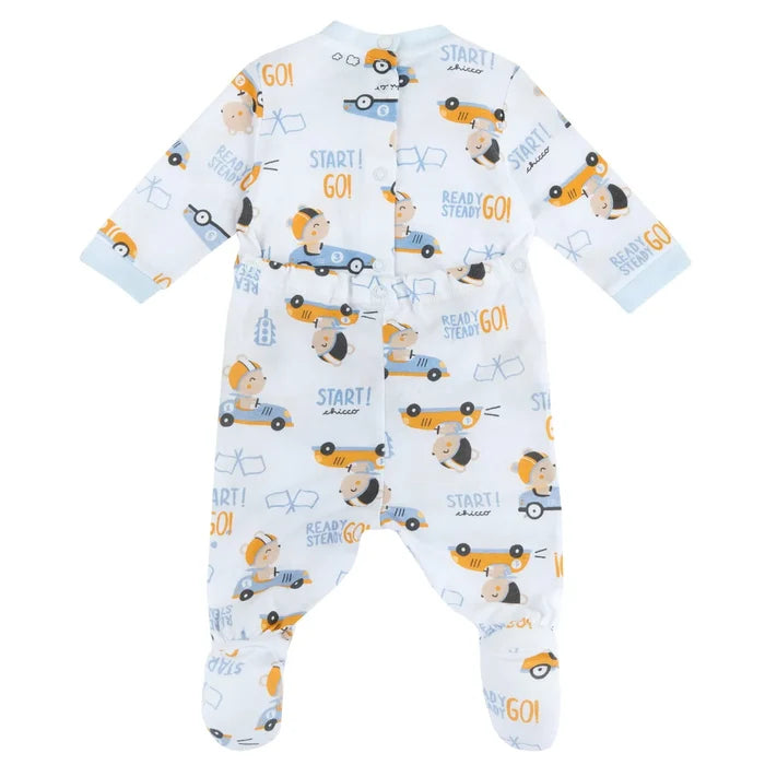 Infants Pack of 2 Printed Cotton Babysuit