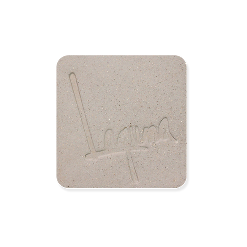 Laguna B-Mix 5 with grog fired clay tile, light grey with dark speckles and the Laguna signature pressed in