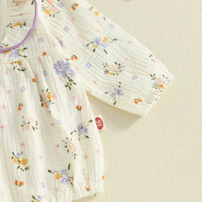 LILAH Floral Ruffle Romper