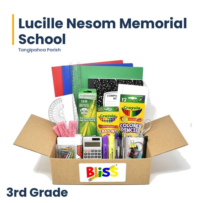 Lucille Nesom Memorial School 3rd Grade School Supply Kit