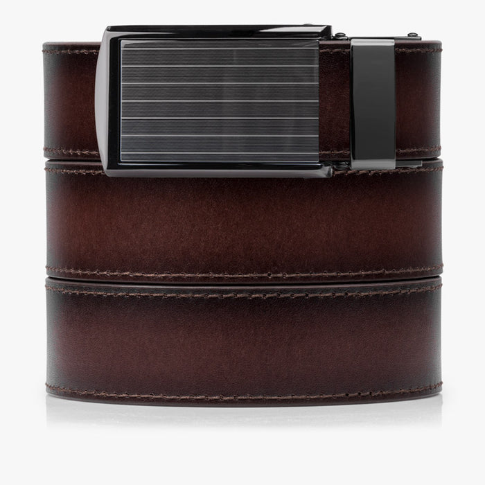 Mahogany Premium Full Grain Leather Belts - SlideBelts
