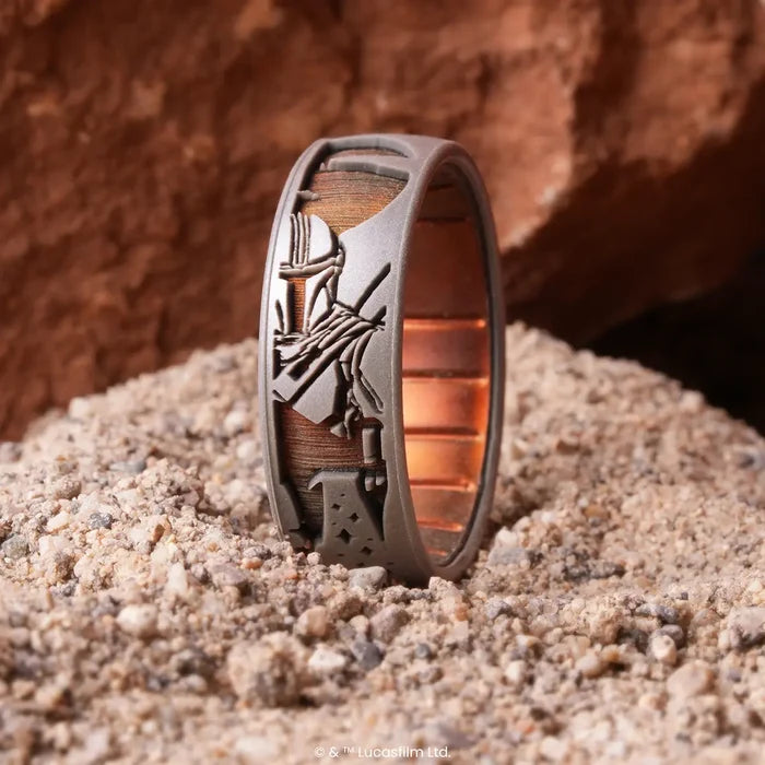 Mandalorian Bound By Steel Star Wars™ Ring - Silver