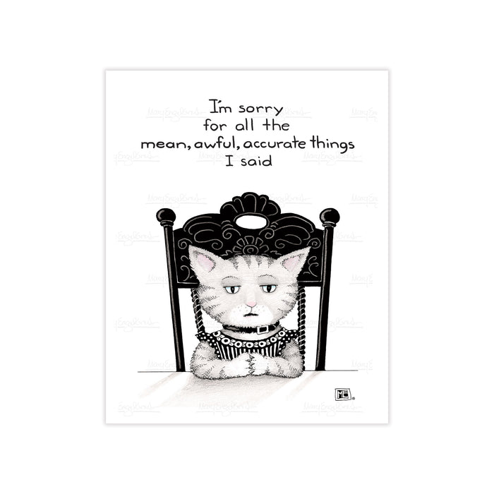 Mean Awful Things Small Print