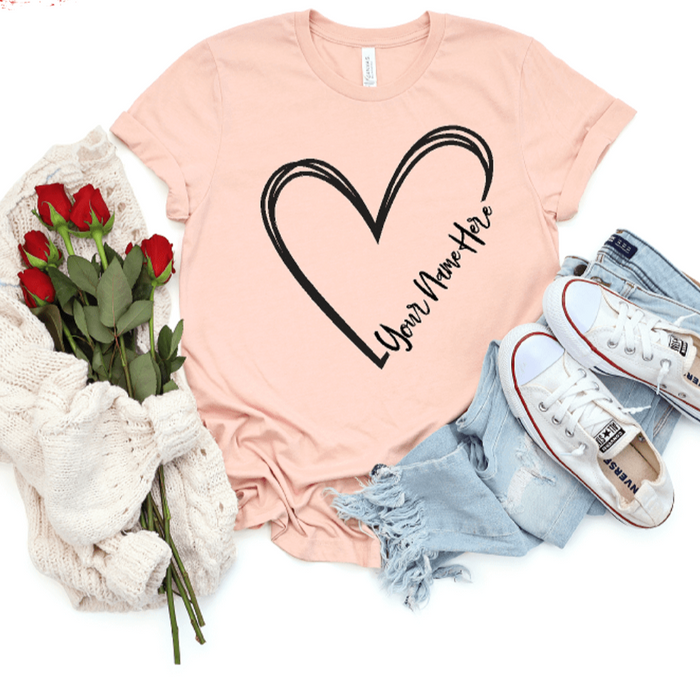 S / Heather Peach / Short Sleeve