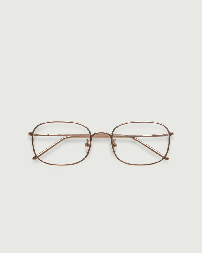 Nickel::Nami Eyeglasses square Brown metal top