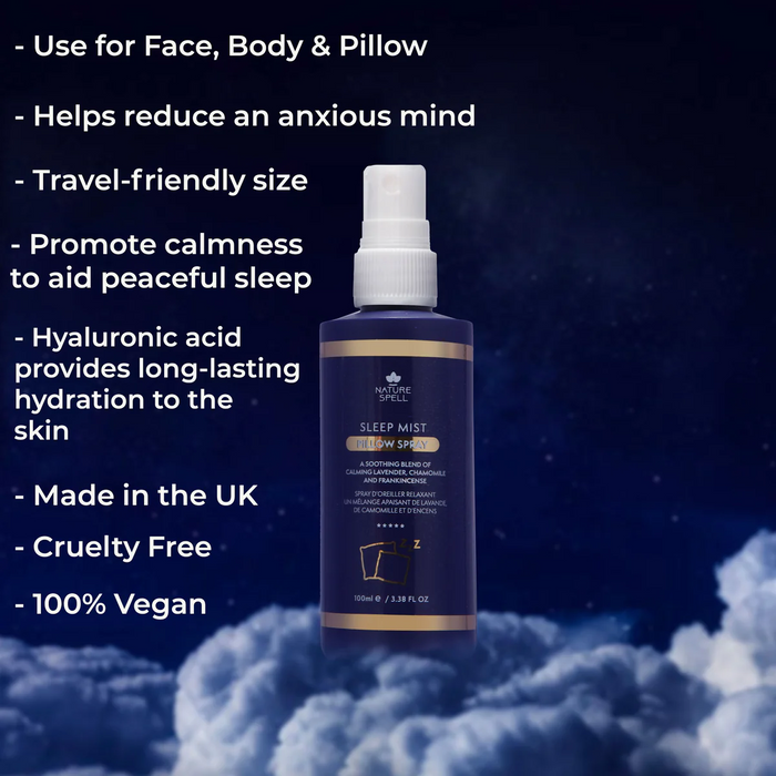Nature Spell Pillow Spray Sleep Mist for Face & Pillow 100ml