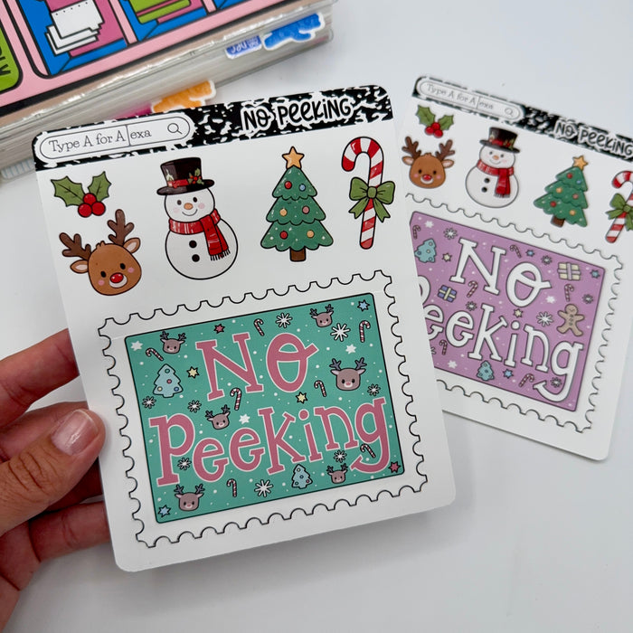 No Peeking Jumbo Journaling Sticker Pocket