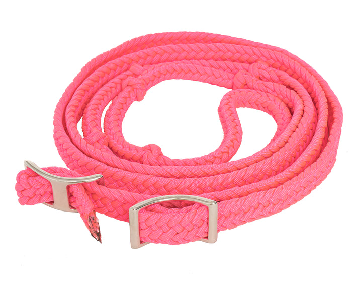 Round Braided Barrel Reins w/Knots