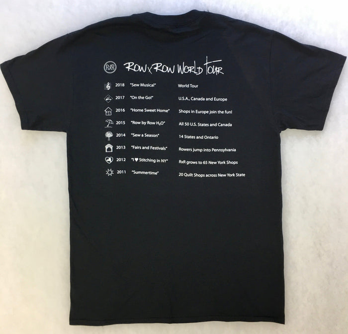ROW BY ROW SEW MUSICAL TEE SHIRT 2XL