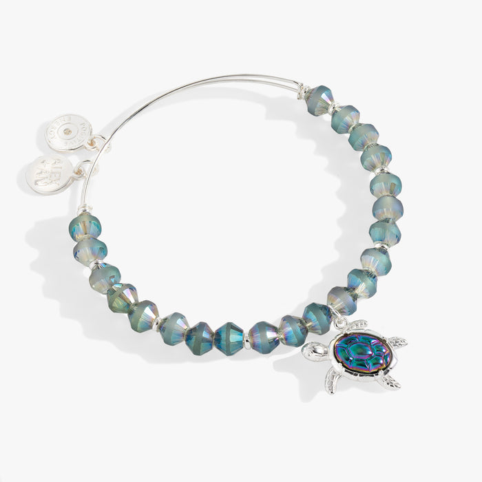 Sea Turtle Beaded Bangle