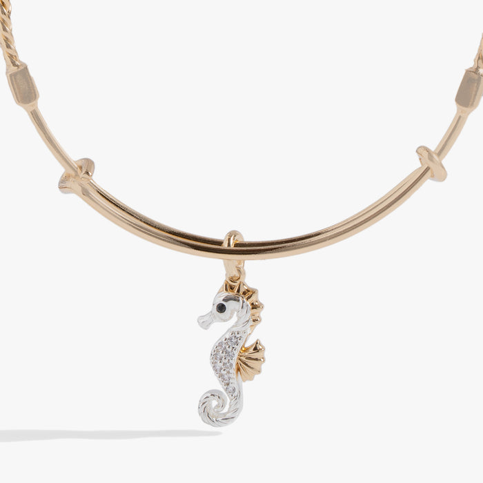 Seahorse Charm Bangle