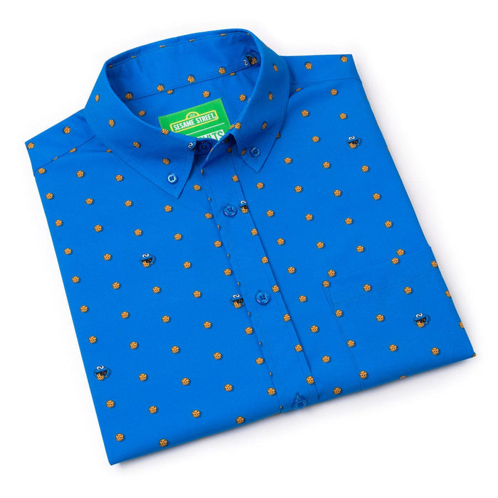 RSVLTS Sesame Street Short Sleeve Shirt Sesame Street "Me Want Cookie!" – KUNUFLEX Short Sleeve Shirt Sesame Street "Me Want Cookie!" – KUNUFLEX Short Sleeve Shirt