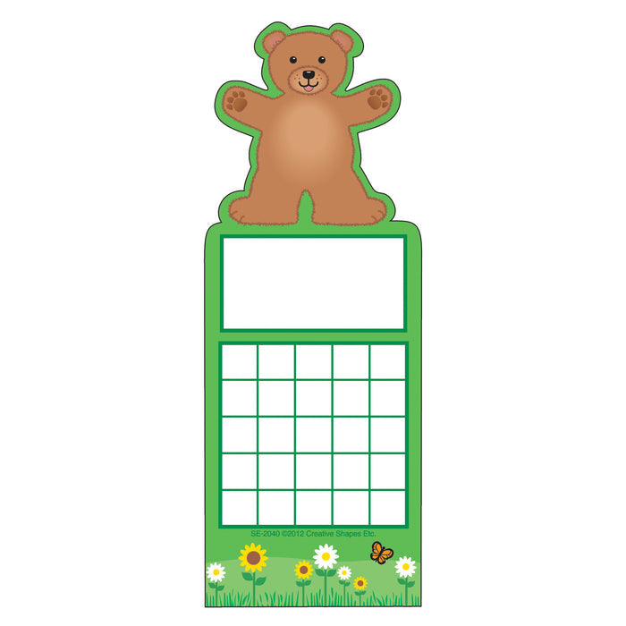 Personal Incentive Chart - Teddy Bear - Creative Shapes Etc.