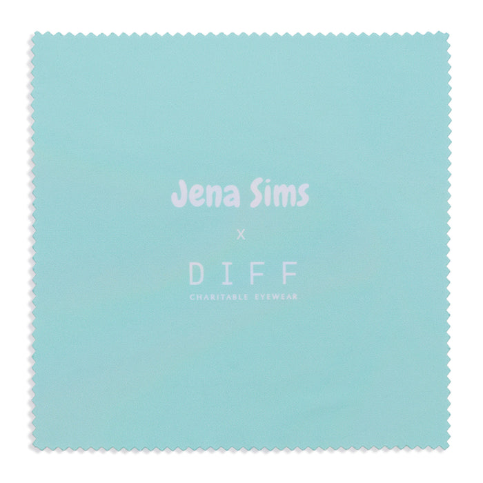 jena sims x diff eyewear cleaning cloth for glasses