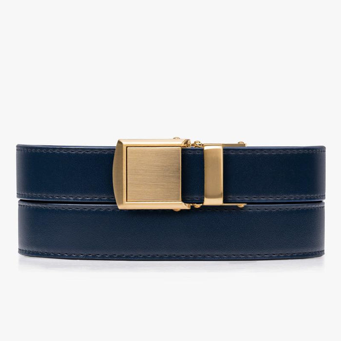 Navy Skinny Belts - SlideBelts