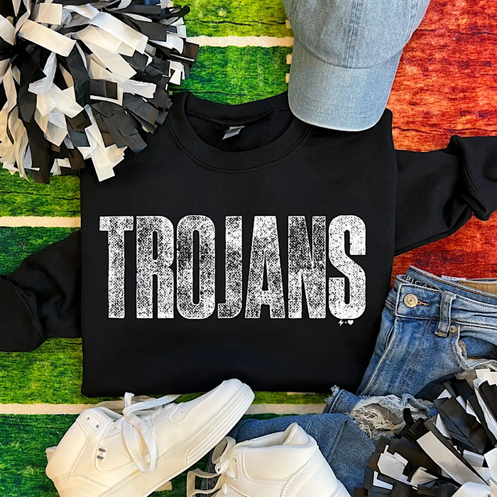 Stamped Trojan Sweatshirt