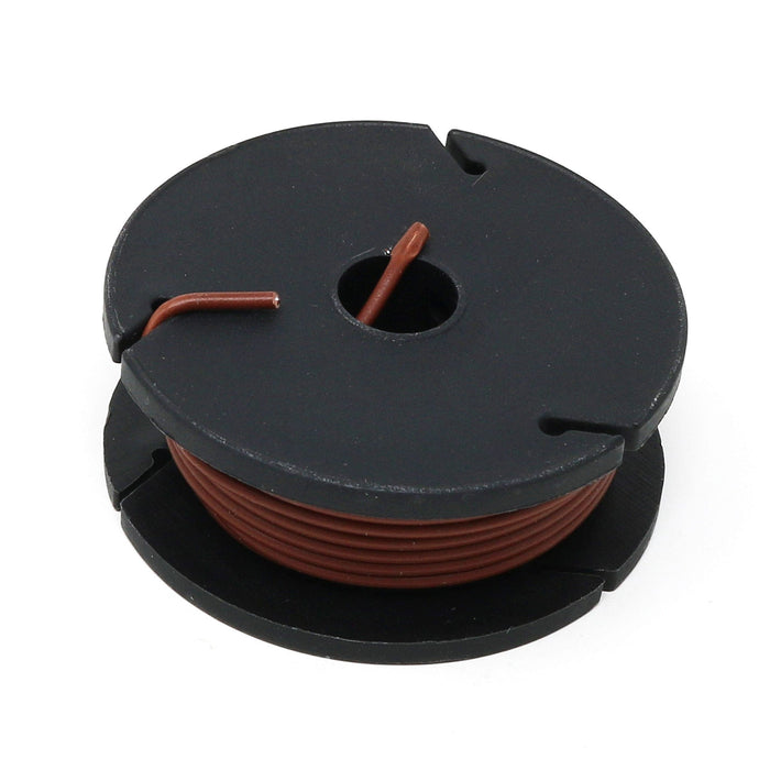 Stranded-Core Wire Spool - 25ft - 22AWG - Brown by The Pi Hut - The Pi Hut