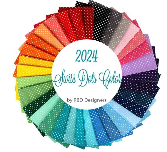 Swiss Dot Color Fat Quarter Bundle (33)