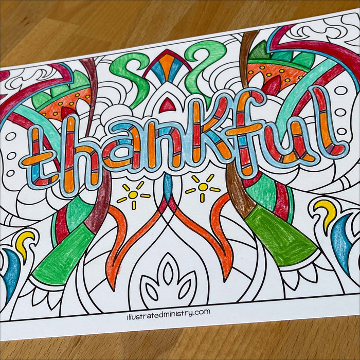 Thankful Coloring Pages