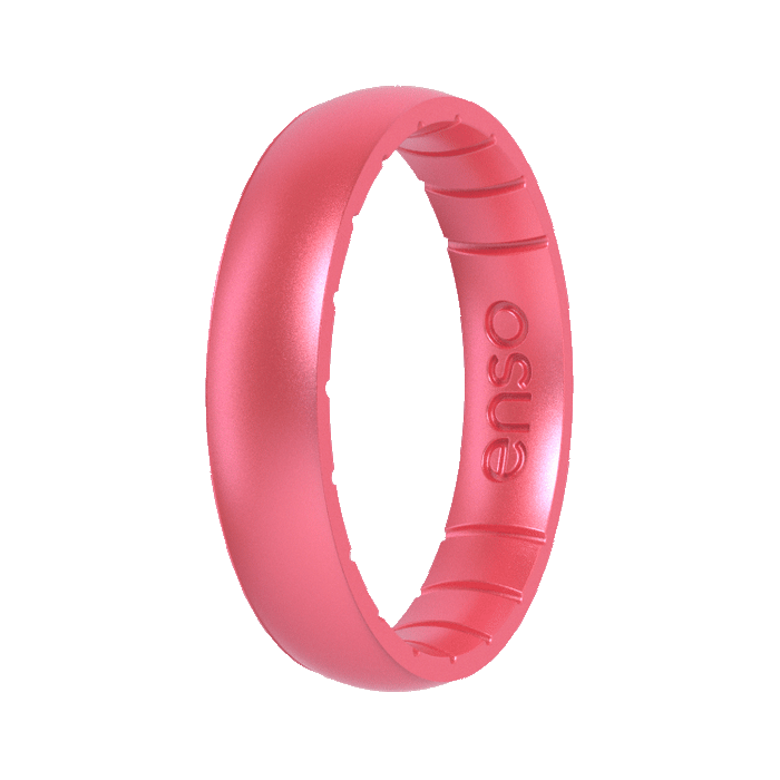 Aura Classic Thin Silicone Ring - Roseglow