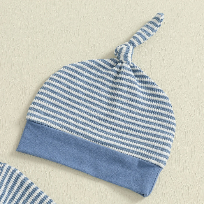 TOMMY Striped Jumpsuit with Beanie