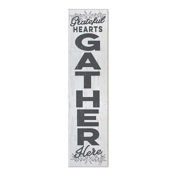 11x46 Grateful Hearts Gather Leaner Sign