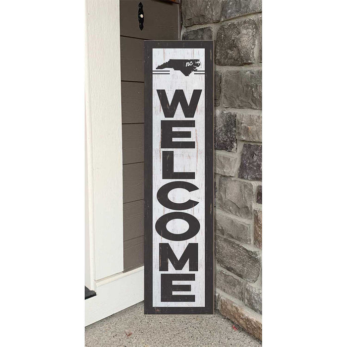 11x46 State Welcome North Carolina Leaner Sign