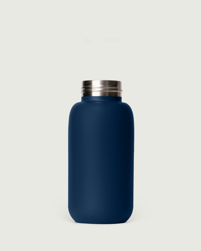 Blackberry::16oz Bottle Sunnies Flask Tumbler blue front