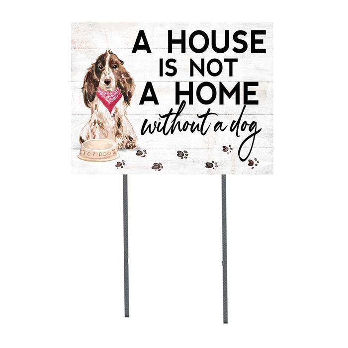 18x24 Brown Cocker Spaniel Dog Lawn Sign