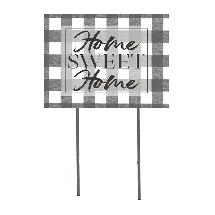 18x24 Buffalo Check Home Sweet Home Lawn Sign
