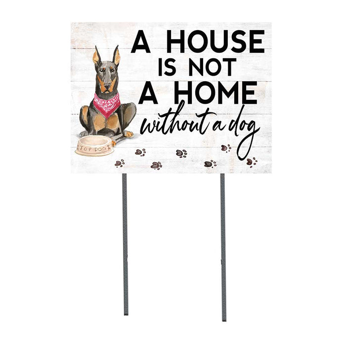 18x24 Doberman Dog Lawn Sign
