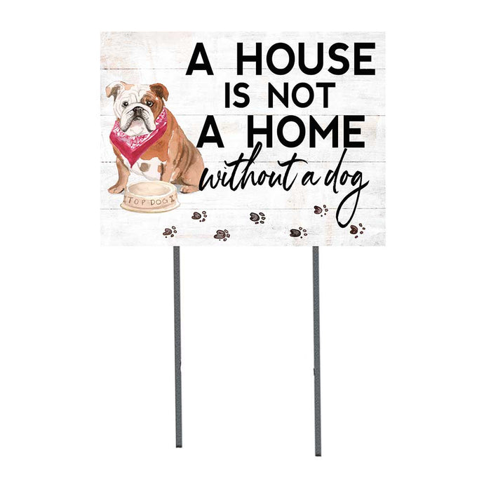 18x24 English Bulldog Dog Lawn Sign