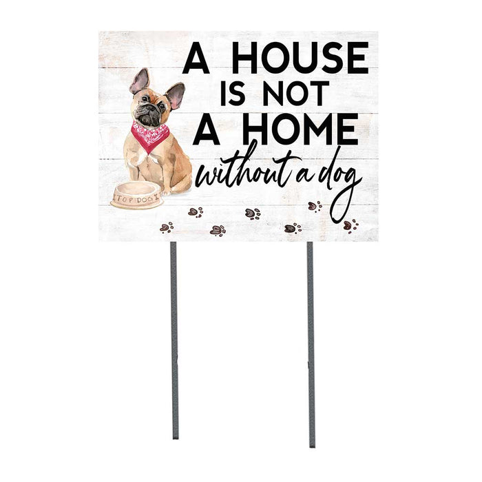 18x24 French Bulldog Dog Lawn Sign