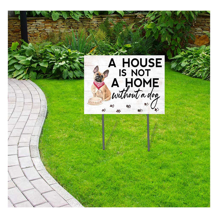 18x24 French Bulldog Dog Lawn Sign