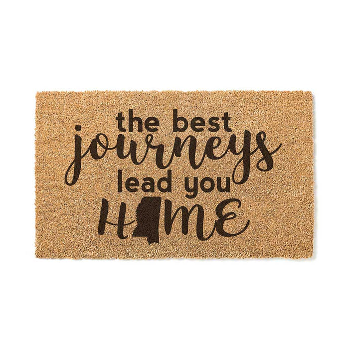 18x30 Coir Doormat Best Journeys Mississippi