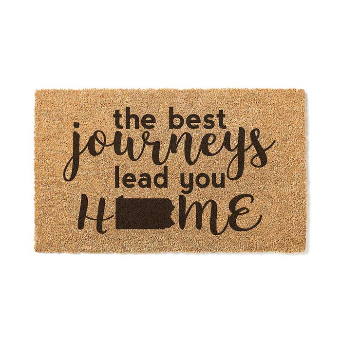 18x30 Coir Doormat Best Journeys Pennsylvania