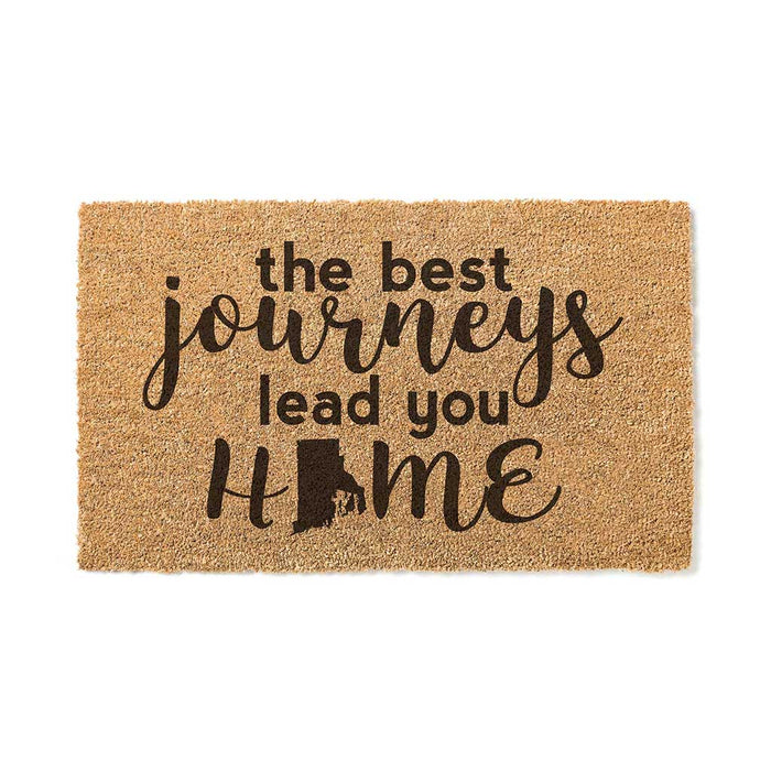 18x30 Coir Doormat Best Journeys Rhode Island